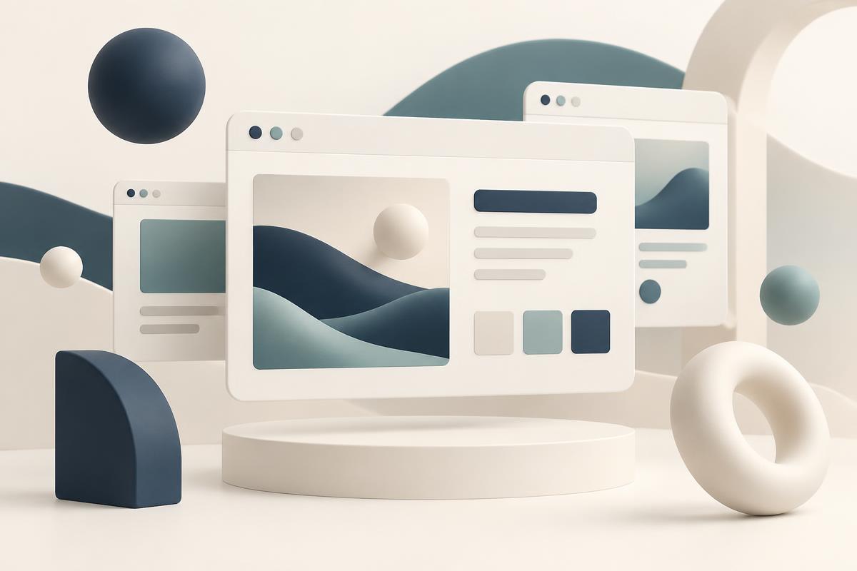 Ilustración de diseño y desarrollo web profesional